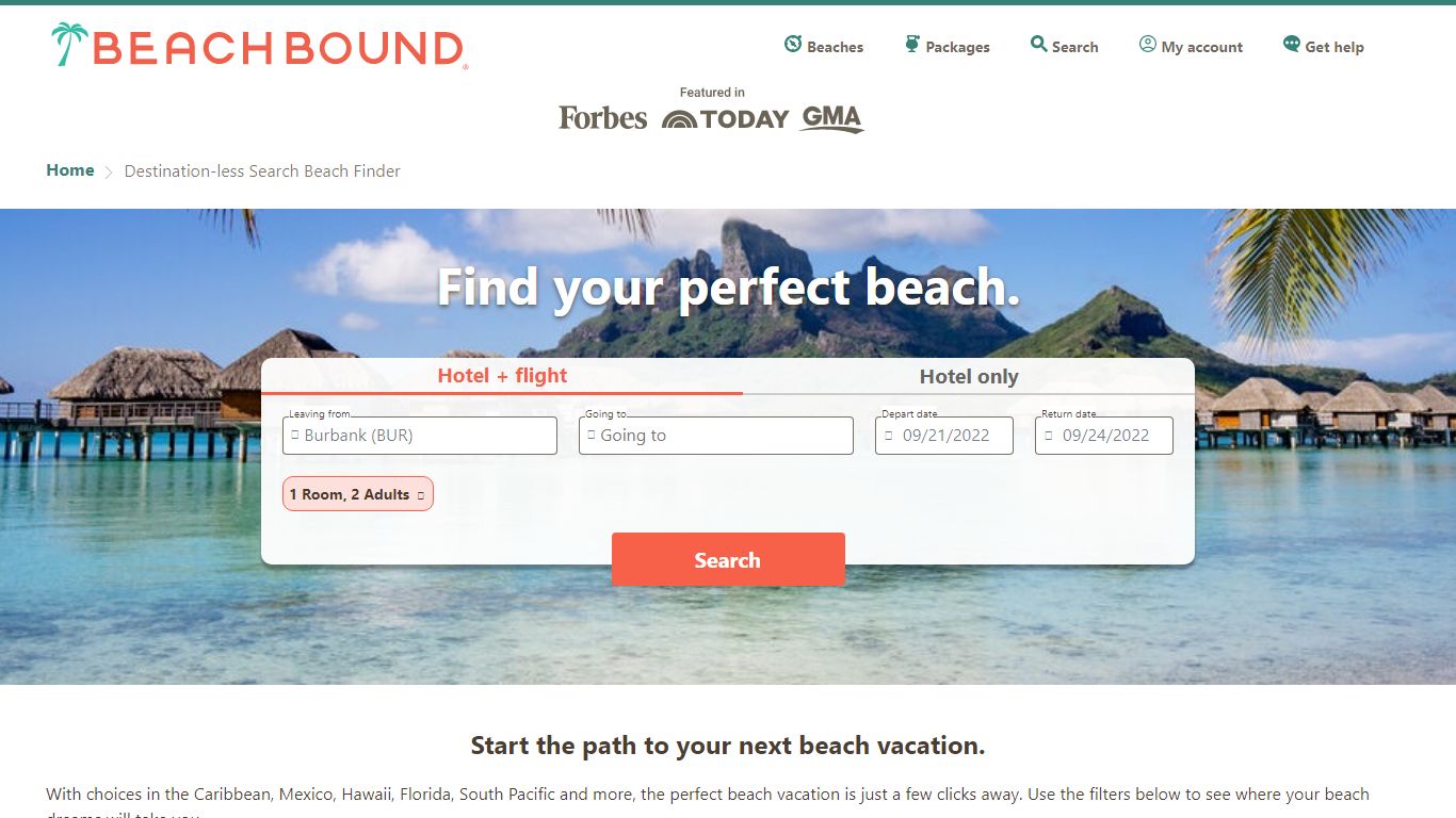 Find your beach | Beachbound