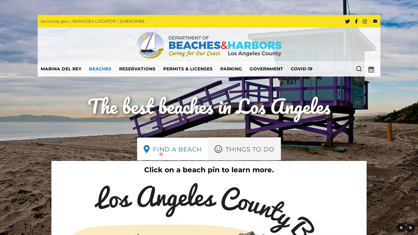 Find A Beach – Beaches & Harbors