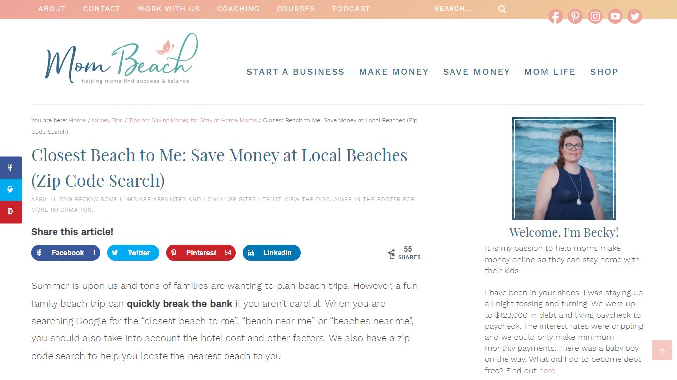 Closest Beach to Me: Save Money at Local Beaches (Zip Code Search)